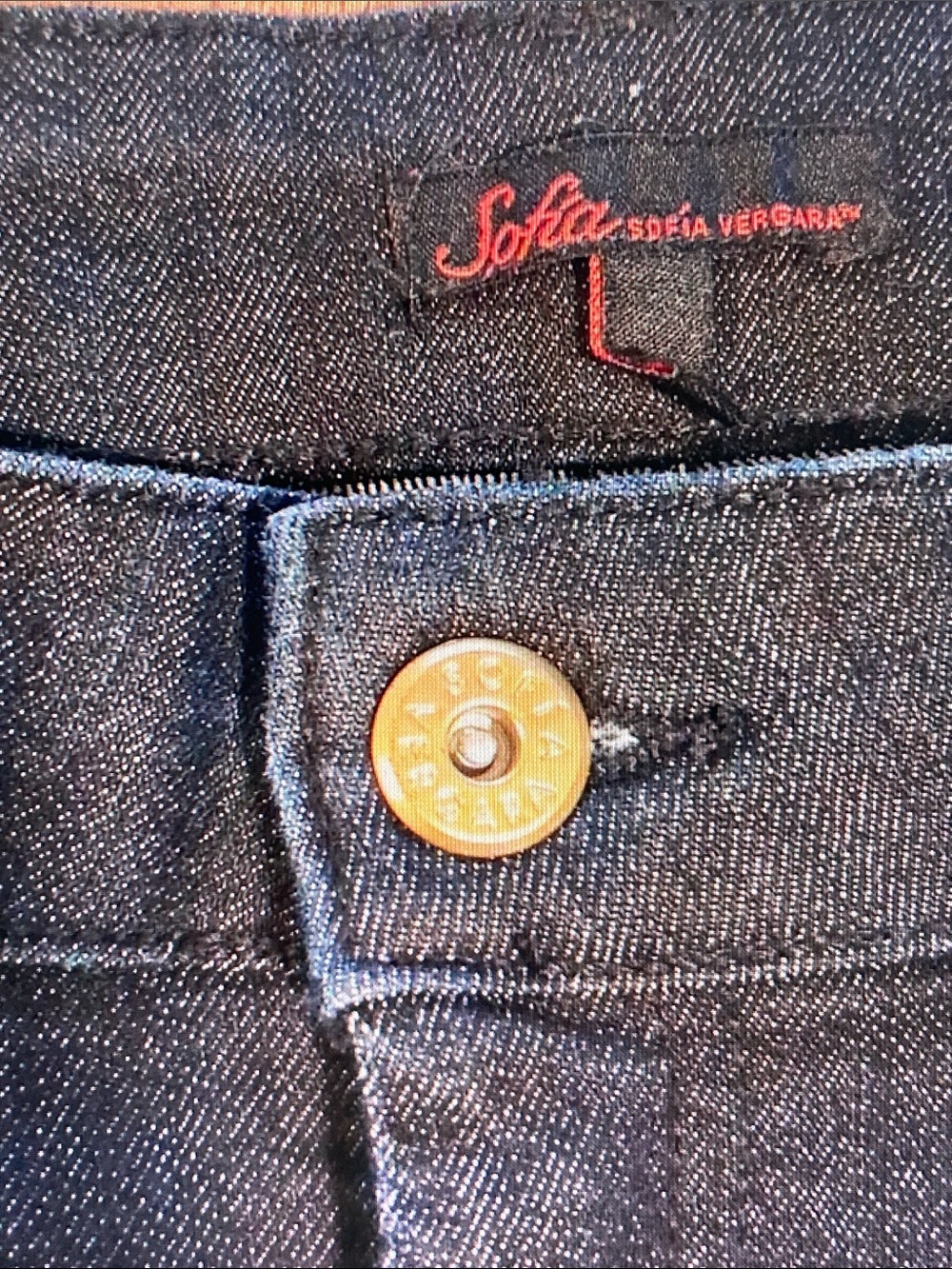 sofia by sofia vergara Dark Blue Jeggings with Gold Stud Accents - Picture 5 of 10
